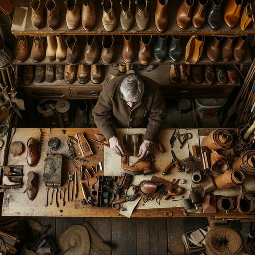 Men's Comfortable Handmade Leather Boots – Waterproof, Arch Support, Pressure Relief, Spacious Toe Box Outdoor Leather Shoes